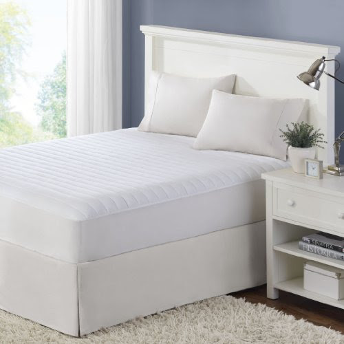 Comfort Classics Queen Microfiber Mattress Pad, White