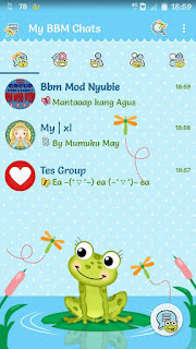 Download BBM Froggy v3.0.1.25 Mod Apk Full DP Terbaru (Background Lucu)