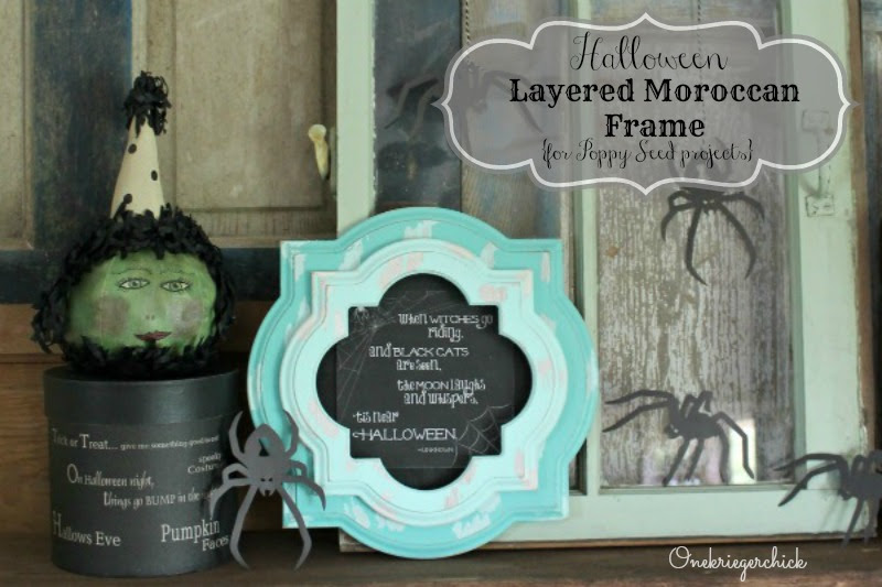 Distressed Moroccan frame tutorial for Poppy Seed Projects