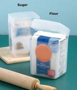 sugar and flour containers at amazon