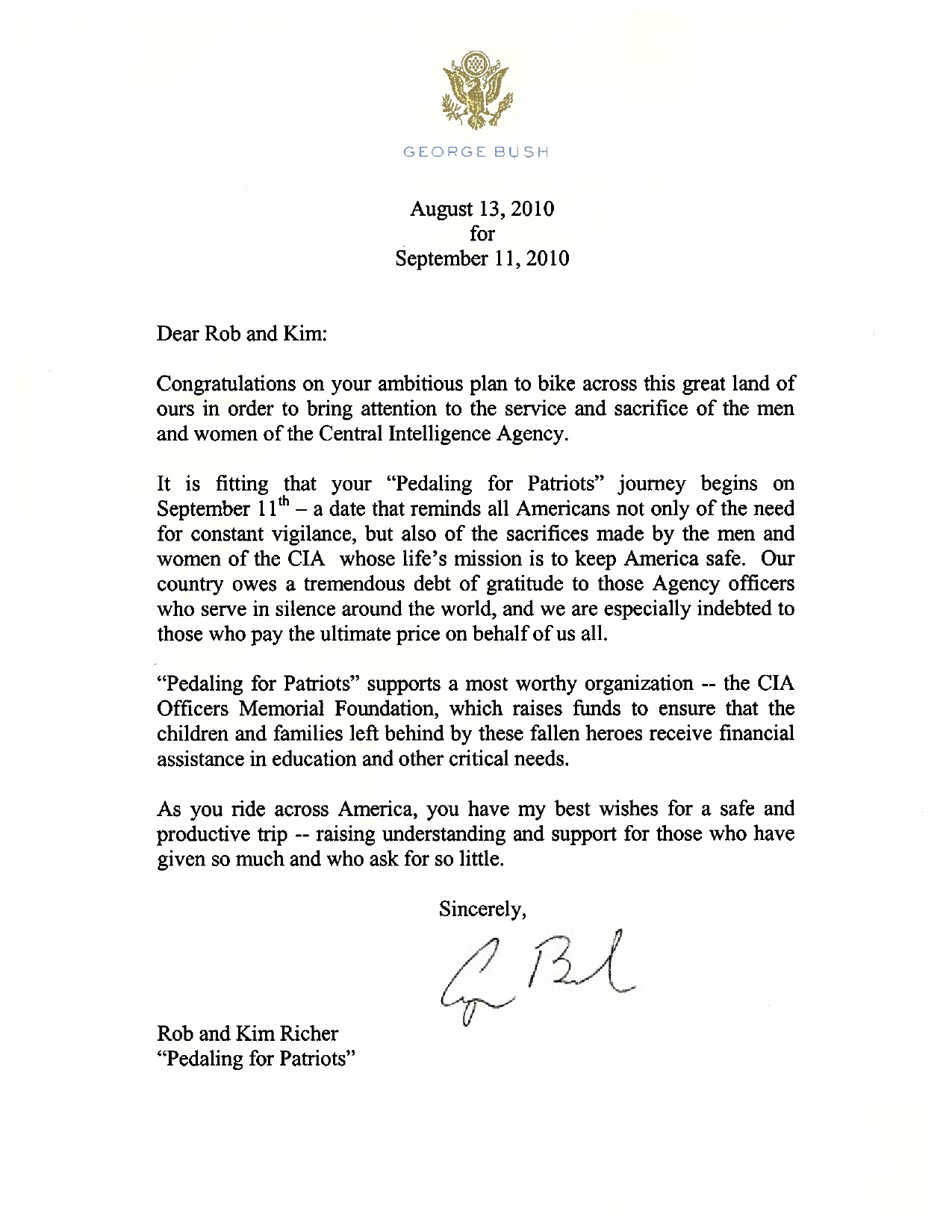 Letter To The President | levelings