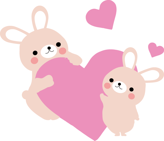 かわいいイラスト 無料イラスト フリー素材 うさぎ