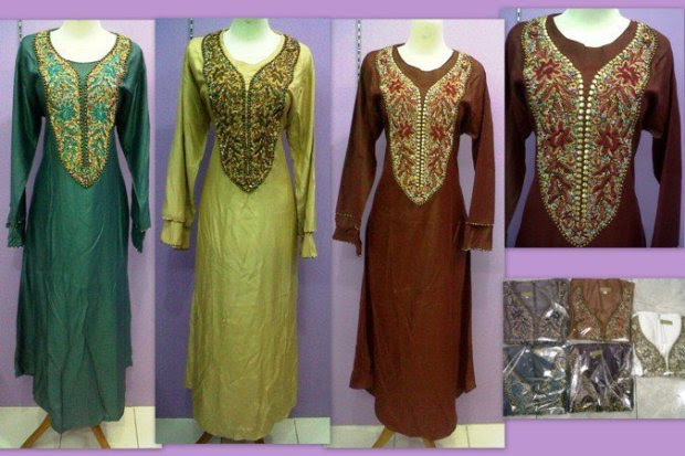 BAJU GAMIS BATIK UNTUK PESTA dhasanfashion BAJU GAMIS BATIK UNTUK PESTA dhasanfashion