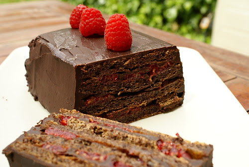 Pastís de gerds i xocolata