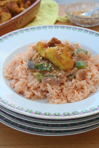 Curcuma Chicken with Peanut Salsa