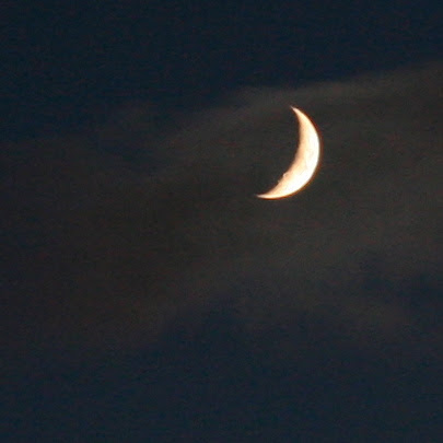 Moon through cloud