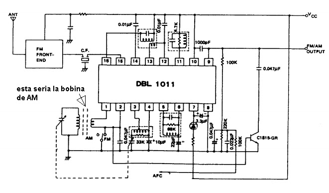 en que lugar de la placa se sale a la antena FM?