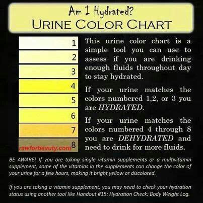  urine color chart health check urine therapy alternative health