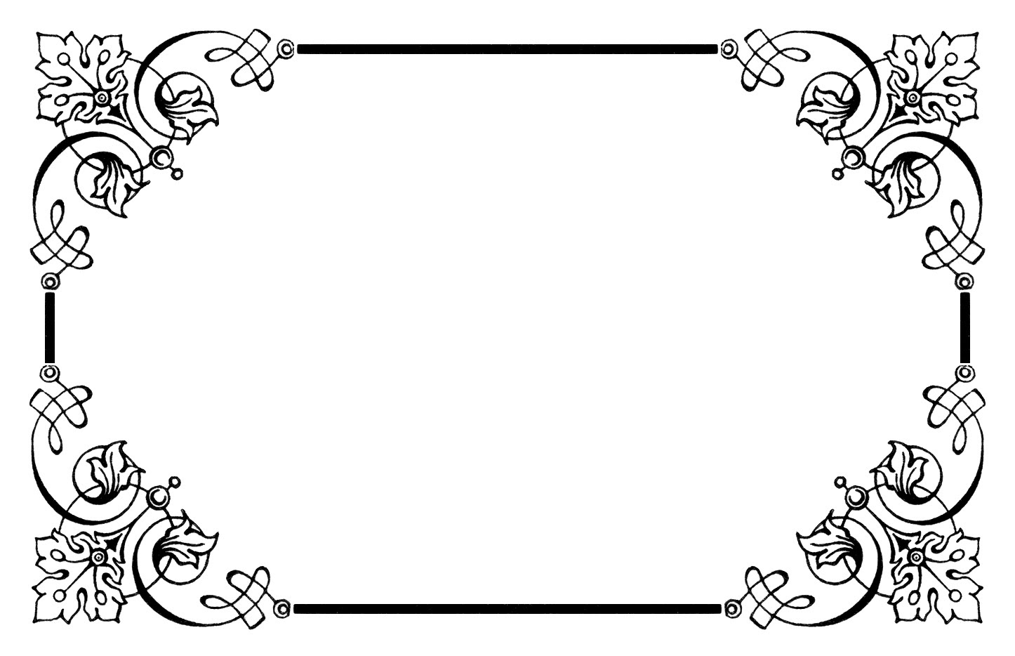 Vintage frame clipart free - Clipground