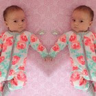 Newborn Kids Baby Girls Autumn Zipper Romper Bodysuit Jumpsuit Clothes Outfits