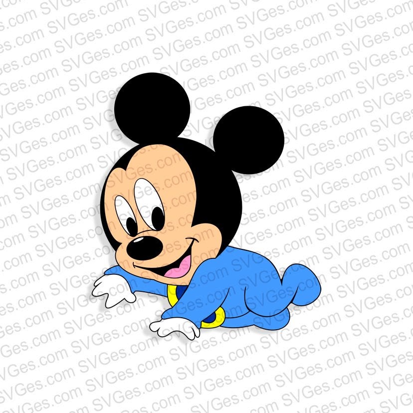 Download 194 Mickey Mouse Baby Head Svg SVG PNG EPS DXF File for Cricut, Silhouette and Other Machine