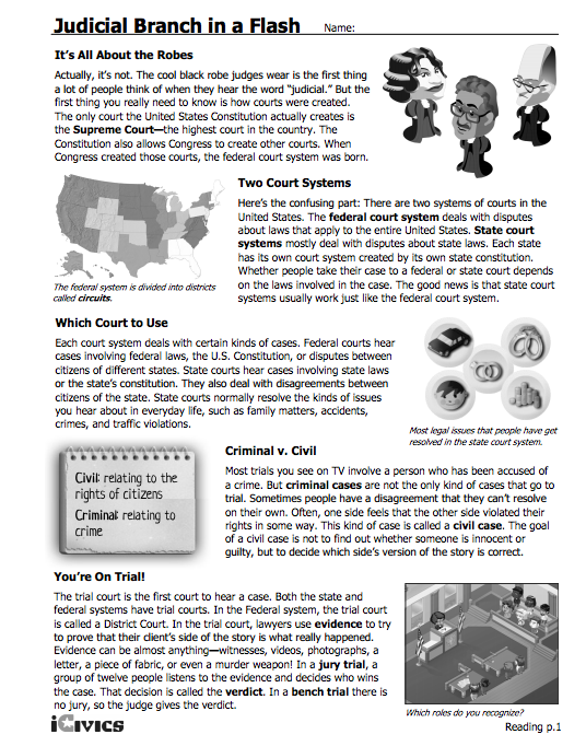 Judicial Branch - Three Branches of Government Project