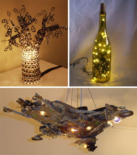 Bright Ideas: 41 Bold, Beautiful + Bizarre Recycled Lamps | Urbanist