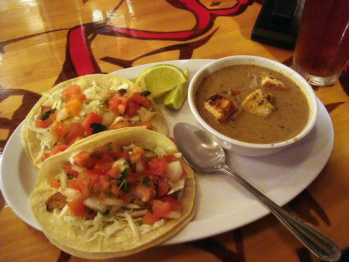 "Fish" Tacos + Soup