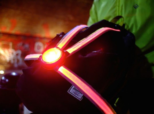 Veglo, Commuter X4, strap on light, fiber optic light, clean tech, green design, reader submitted content, bicycle light, cycling safety, urban cycling, green transportation, city cycling