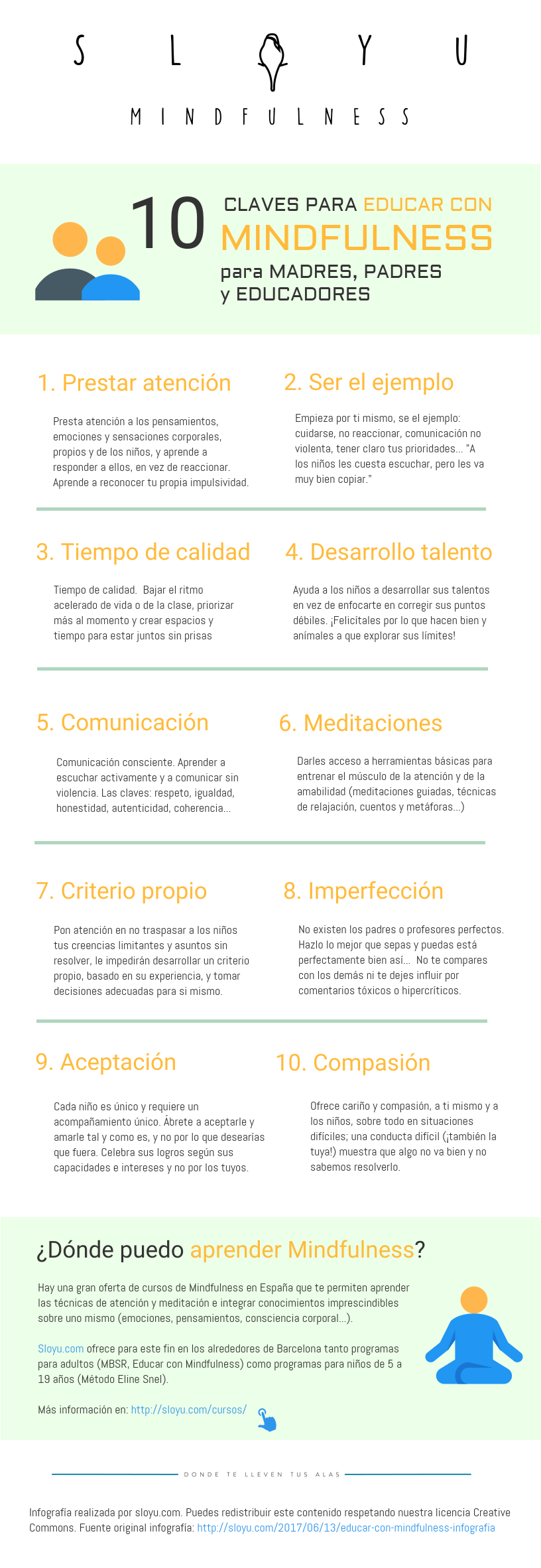 10 claves para Educar con Mindfulness