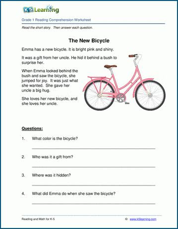 These reading worksheets will help kids practice their comprehension skills. free printable first grade reading comprehension worksheets k5 learning