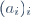 (a_i)_i