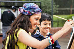 Manjari Phadnis and Darsheel Safary in a still from 'Zokkomon'