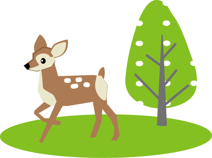 子鹿 シカ 鹿 のイラスト 無料イラスト
