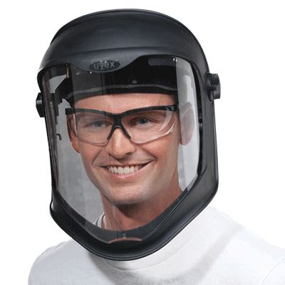 uvex bionic headgear faceshield combo conney safety