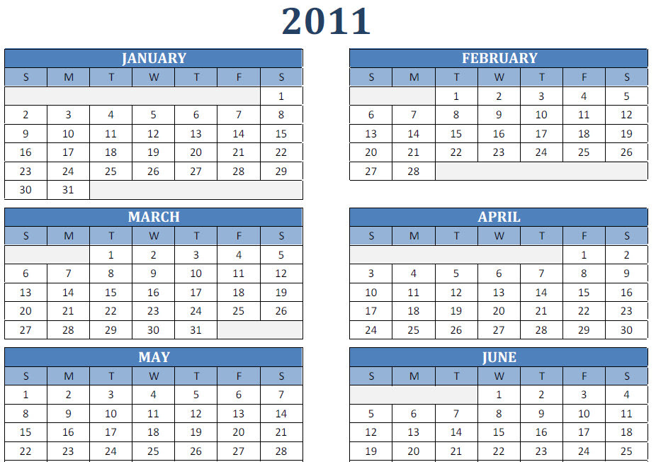 calendar of 2011. Use this PDF Calendar 2011