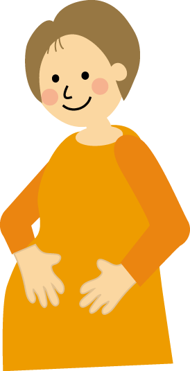 妊婦 妊娠中 のイラスト 無料 フリー素材