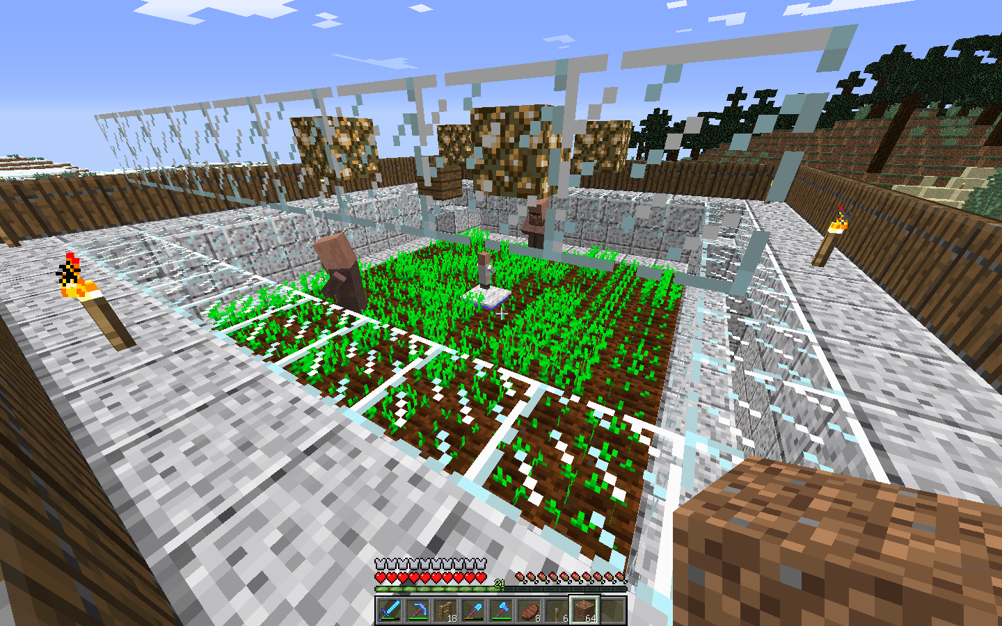 Minecraft日記 1 8対応 村人無限増殖装置 を作成 思考だだ漏れノートg