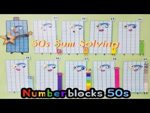 Numberblocks how to add number 50? - making numberblocks 51, 52, 53, 54, 55, 56, 57, 58, 59