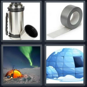 4 Pics 1 Word Answer For Thermos Tape Camp Igloo Heavy 