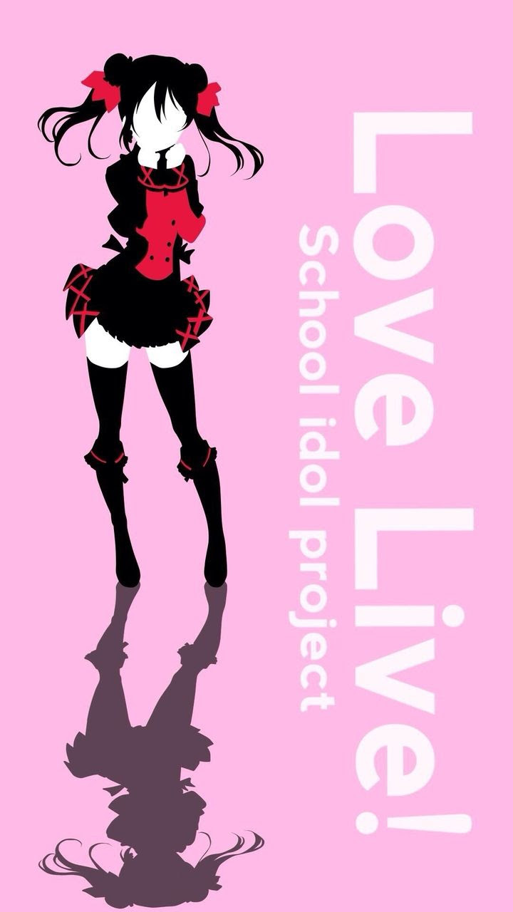 壁紙 スマホ待ち受け ラブライブ M Sシルエット画像シンプル