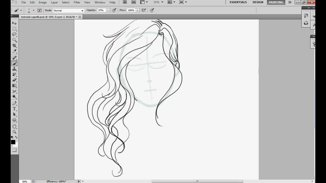 How I draw wavy hair - YouTube