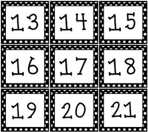 Black And White Calendar Numbers [Latest Revision] 