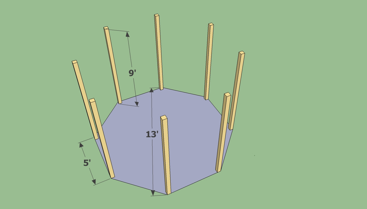diy octagon gazebo plans   My Rome   greenhouse gazebo plans