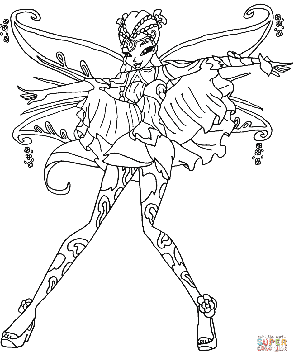 Clicca su disegni da colorare di Bloomix Flora