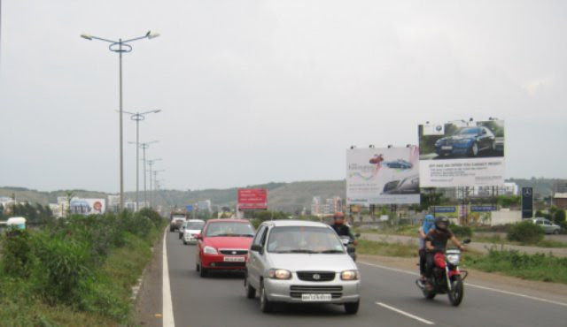 Mumbai Pune Expressway at Baner Pune - Teerth Towers is on the Hinjewadi side