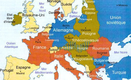 La Carte De Leurope à La Fin De La Guerre De 19141918