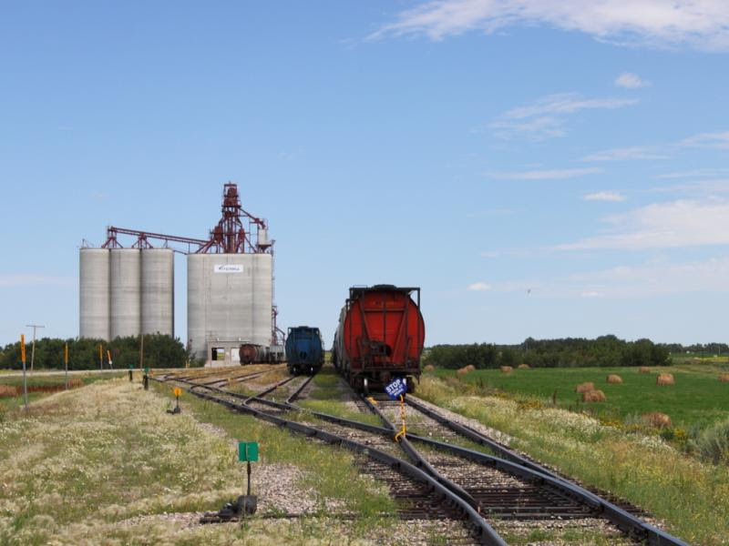Grain elevator in Balgonie Saskatchewan
