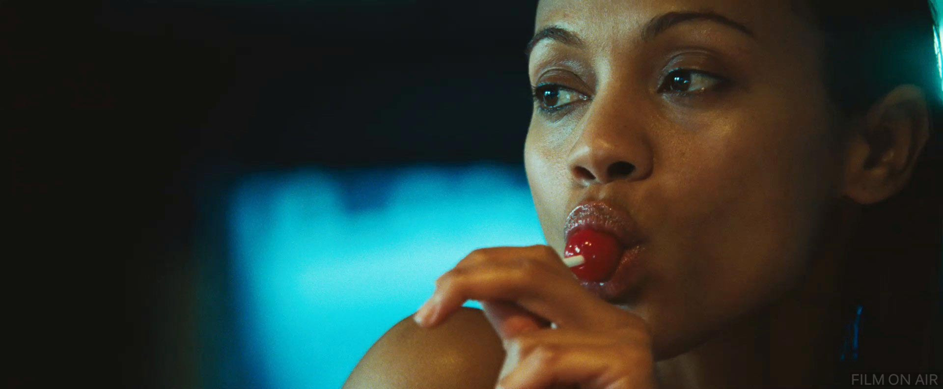 Zoe Saldana Lollipop in Colombiana Cultjer