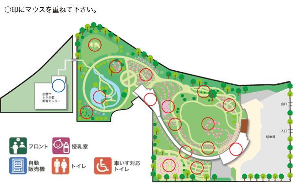 園内マップ しまね花の郷