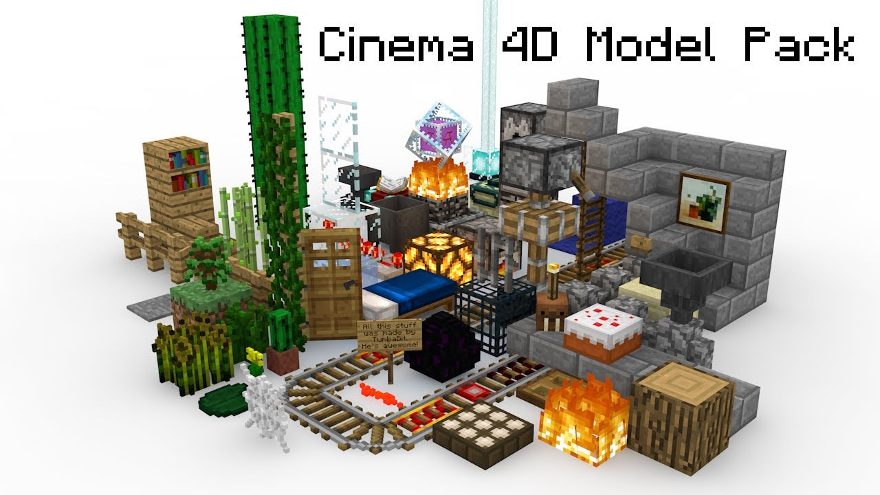 boat model 4d cinema for  Pack Minecraft YouTube Model 4D Cinema