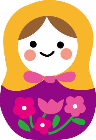 マトリョーシカのイラスト 無料イラスト素材