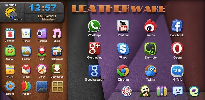 Leatherware GOLauncher EX Theme v1.0 APK