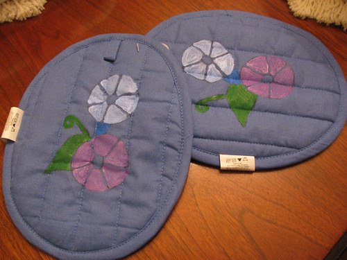 Morning Glory Potholders