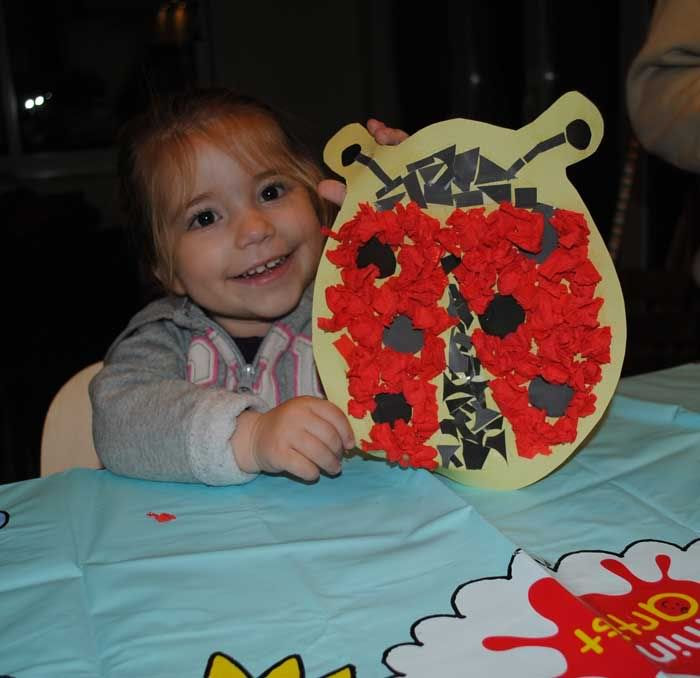 Emma's Lunch Lady Bug Craft