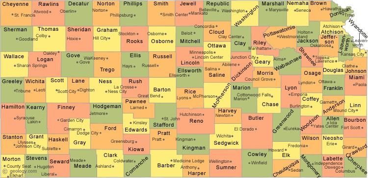 Kansas State Map