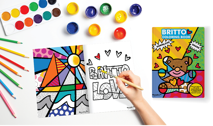 Download Free Britto Coloring Book Romero Britto