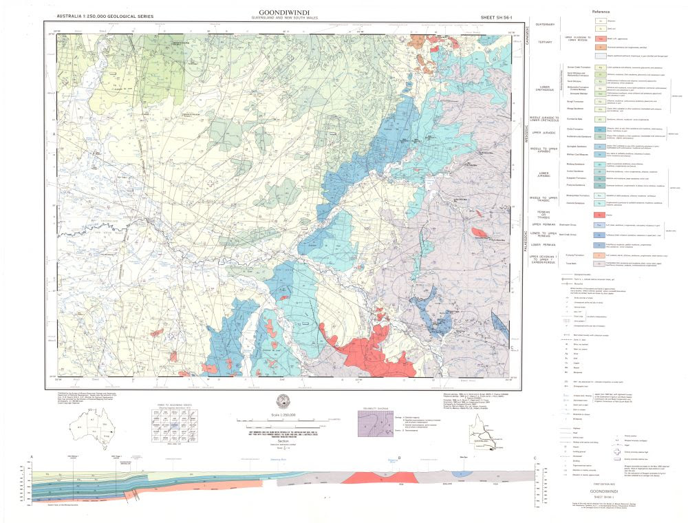 Australia 1250000 Geological Map Series Biblical Geology