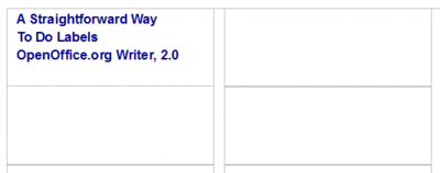 OpenOffice.org Training, Tips, and Ideas: A Simple Way to Do ...
