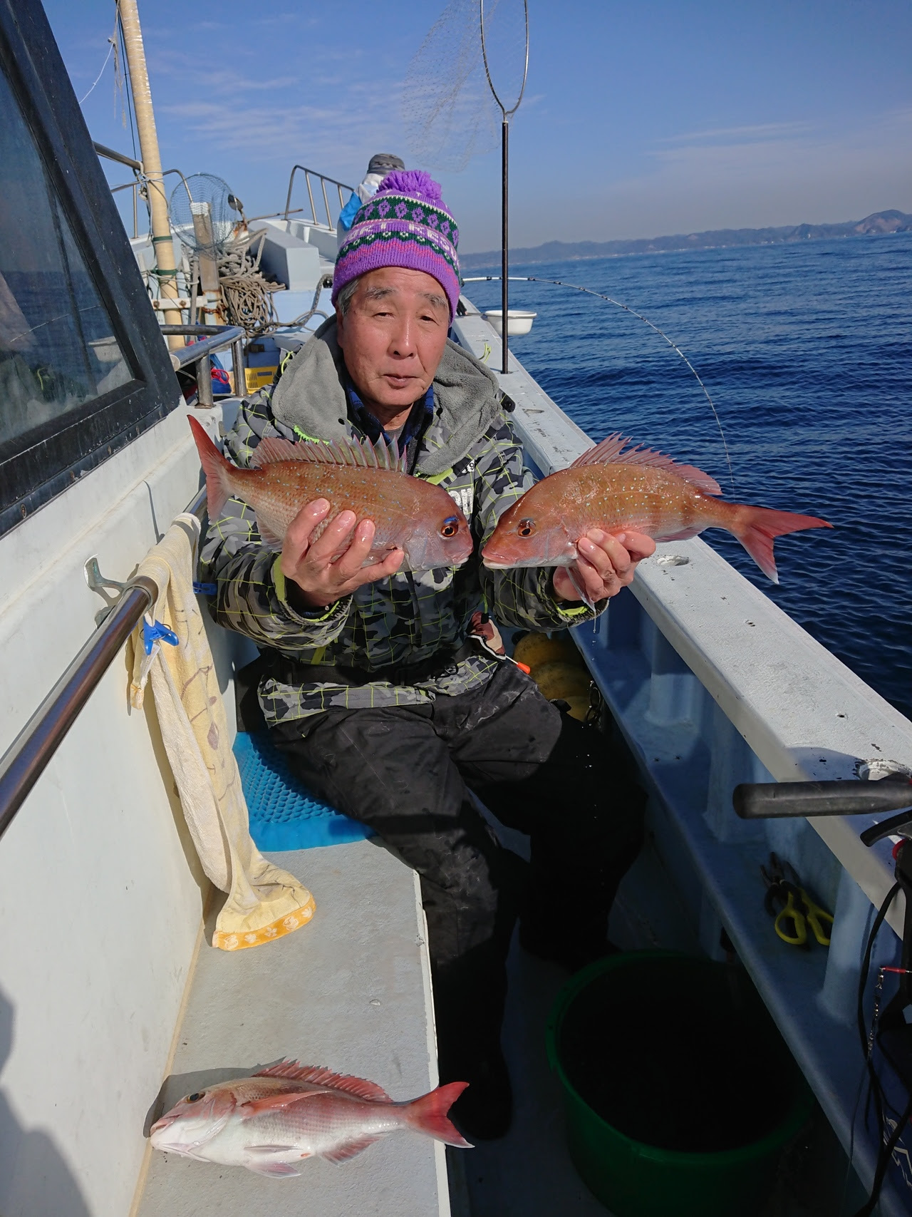 マダイの釣果 21年1月4日 又信丸 神奈川県 間口漁港 沖釣り最新釣果情報 海釣り 釣り船予約サイト 釣割